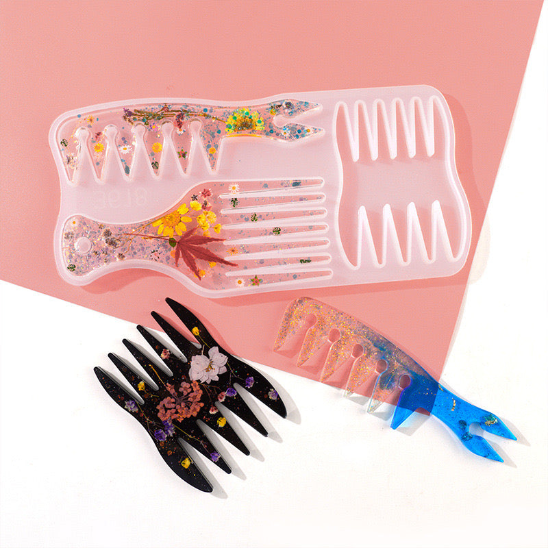 3-in-1 Wide Tooth Comb Mold