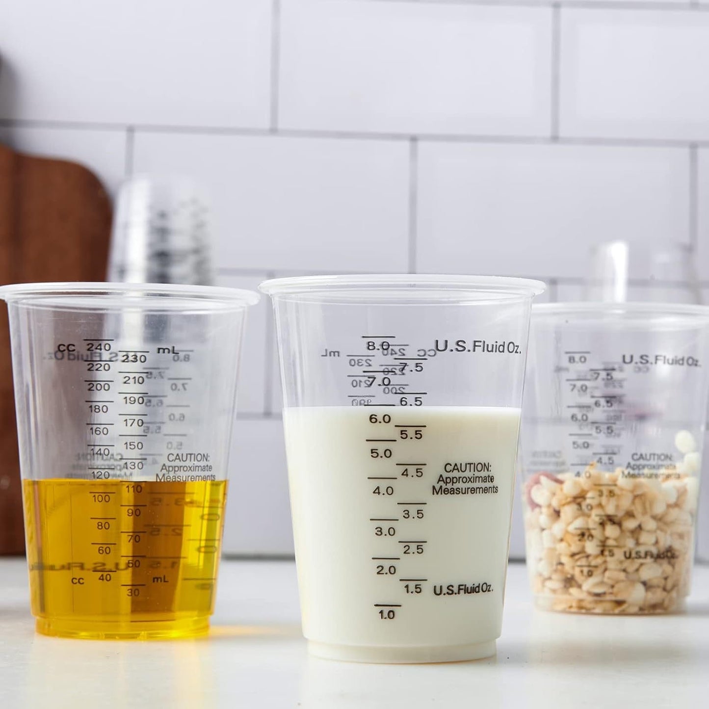 Disposable Measuring Cups — 10 Pcs