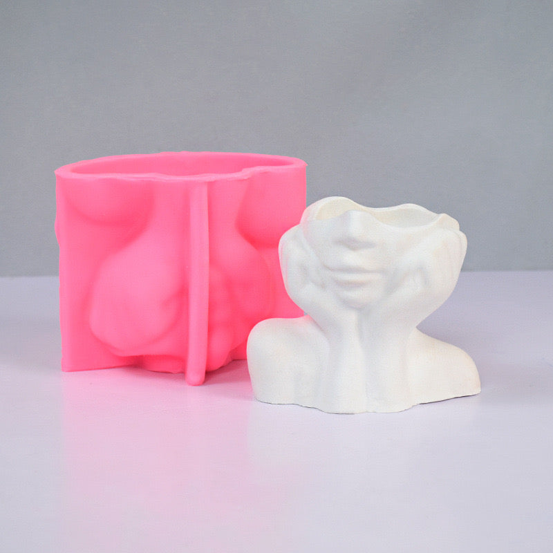 Shy Girl Vase Mold