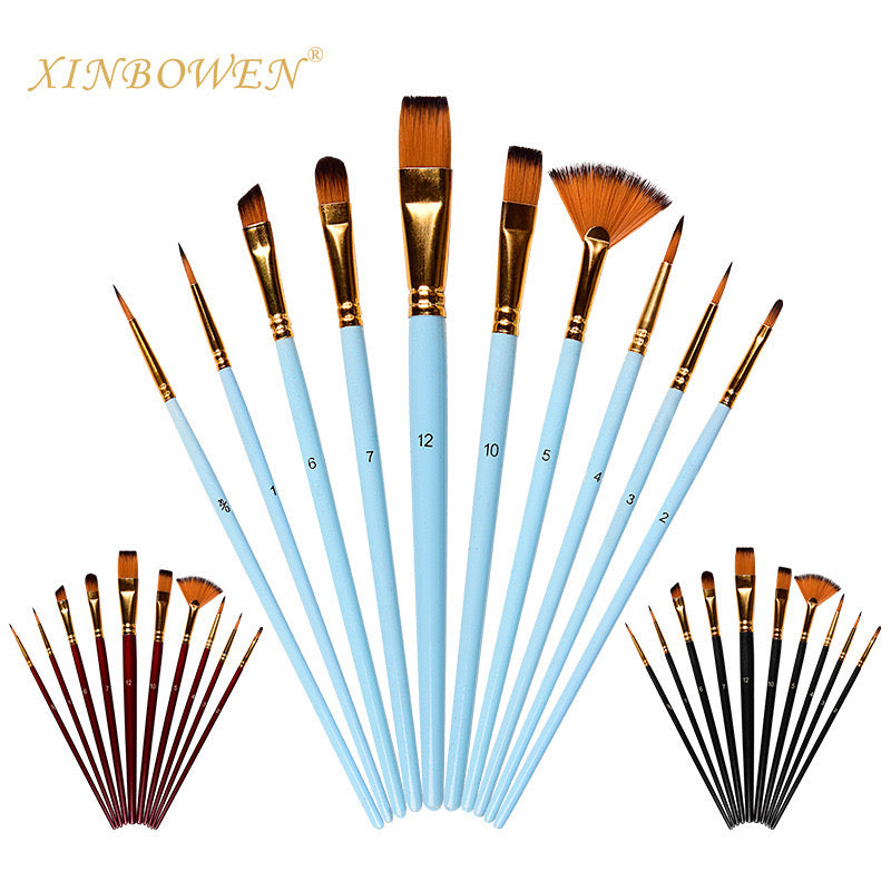 10 Piece Artist Brush Set