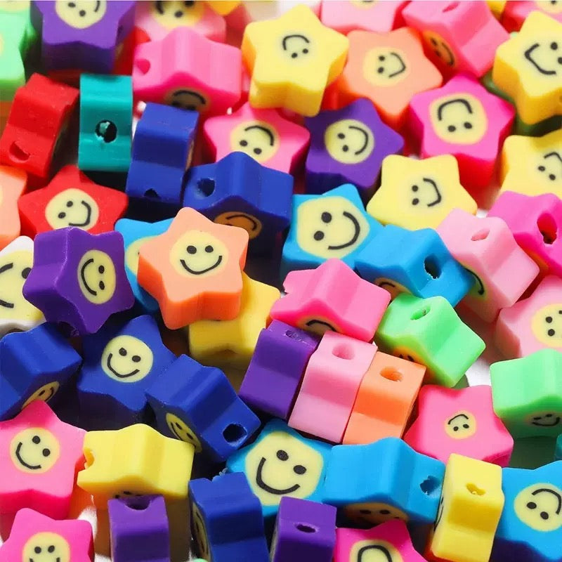 10mm Clay Beads — About 50 Pieces