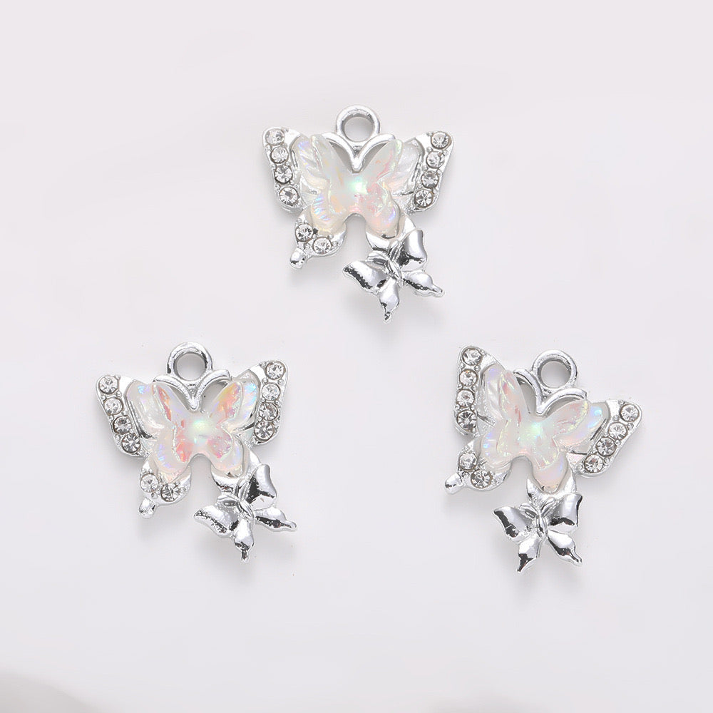 Twin Butterfly Charm