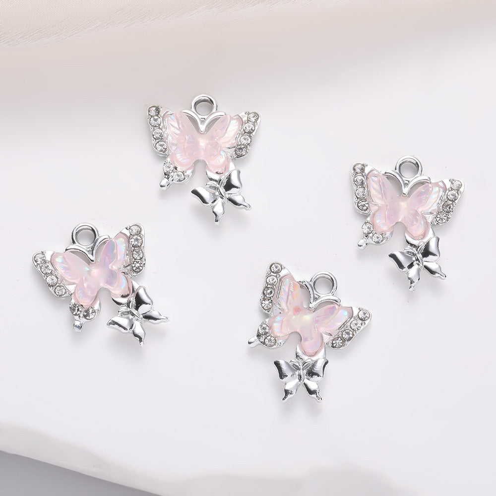 Twin Butterfly Charm