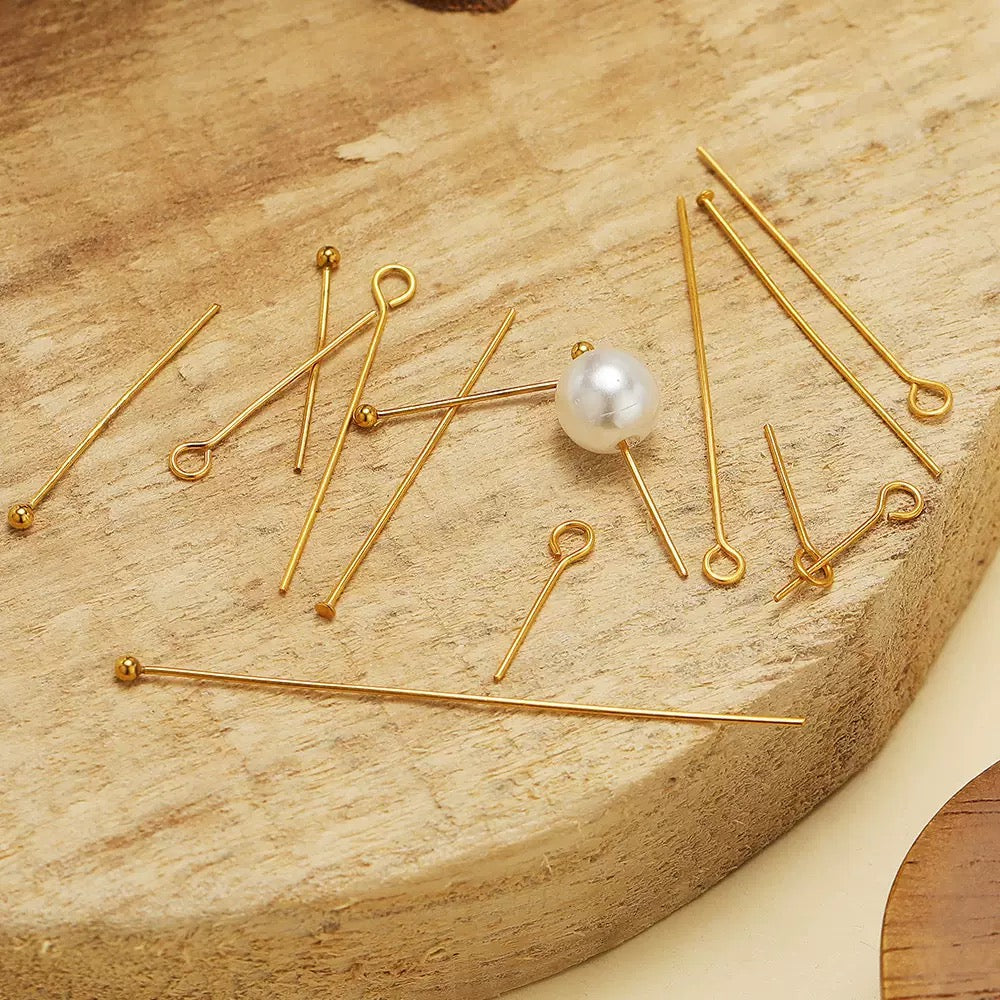 Stainless Steel Beading Pins — 50 Pieces