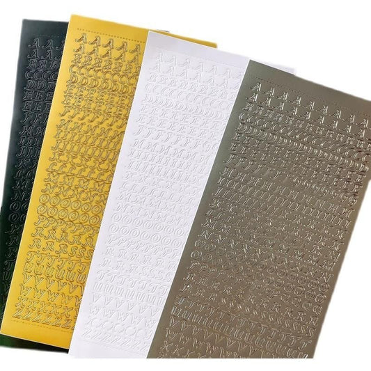 Alphabet Stickers — 4 Colors