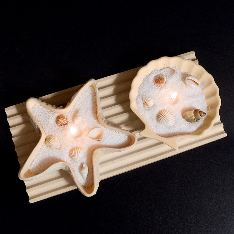 Seashell & Starfish Trinket Tray Mold