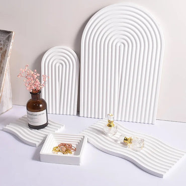 Minimalist Arch & Wave Tray Molds