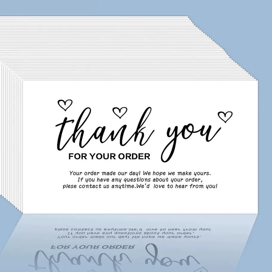 Thank You Cards — 3 Styles (25 Pieces)