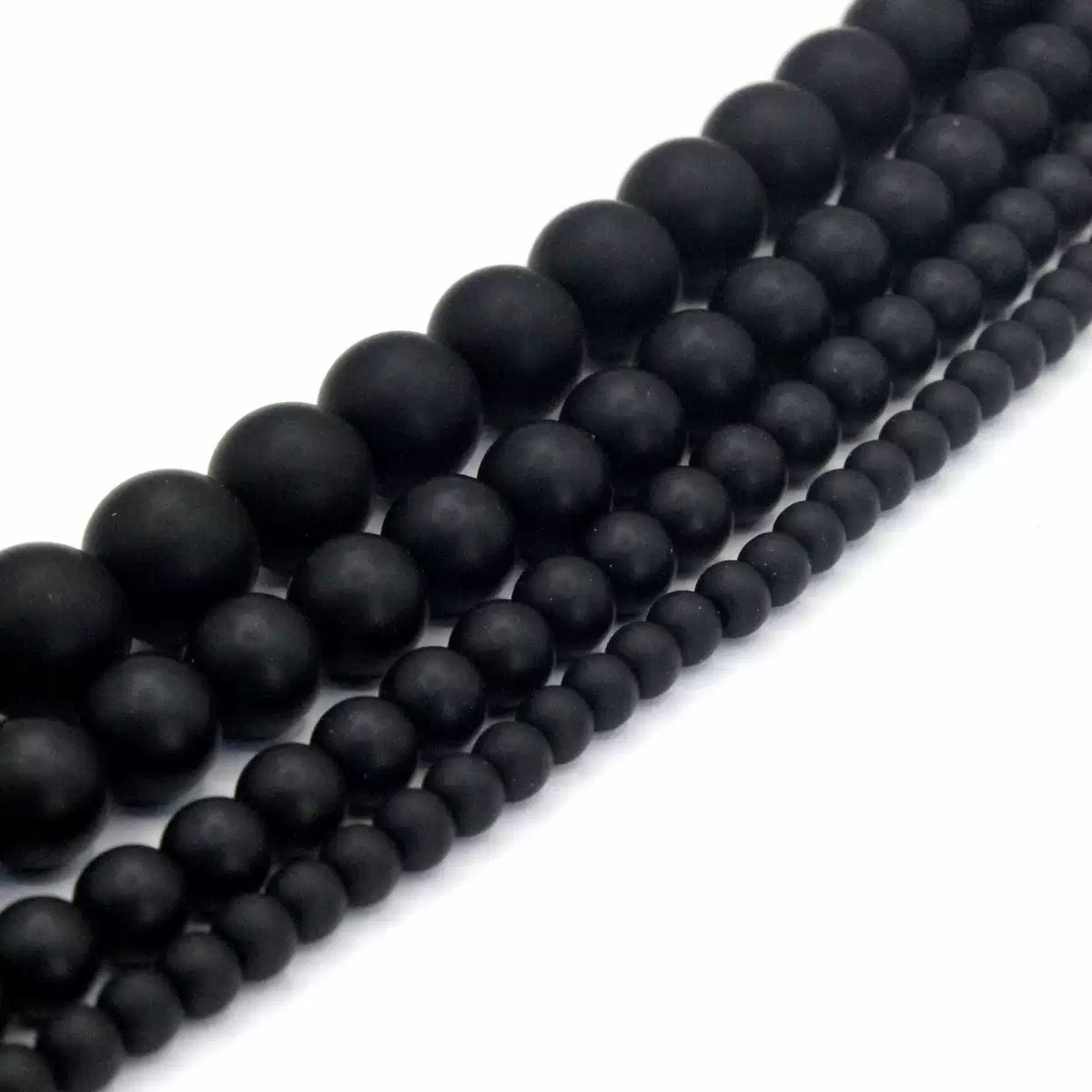 Black Matte Beads