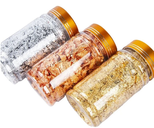 Metallic Foil Flakes — Gold, Silver & Copper