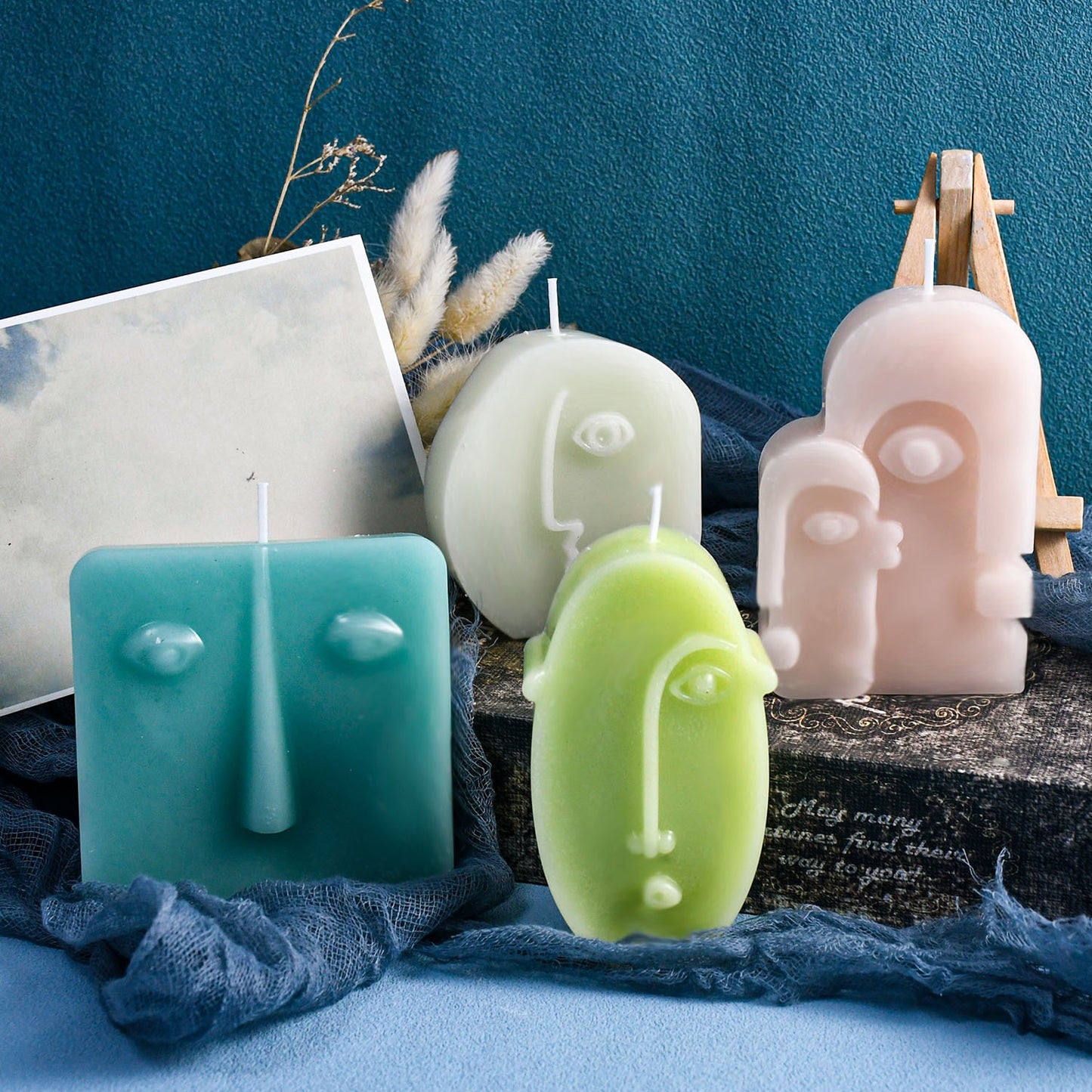 Abstract Face Mold — 4 Cavity