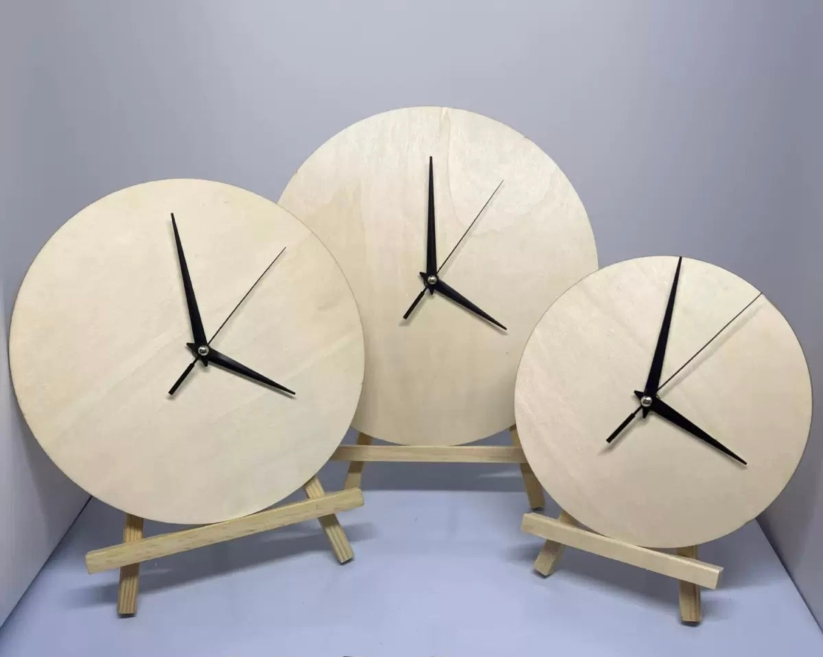 Wooden Clock Base With Stand