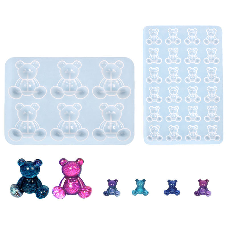 Mini Teddy Bear Mold — 2 Styles