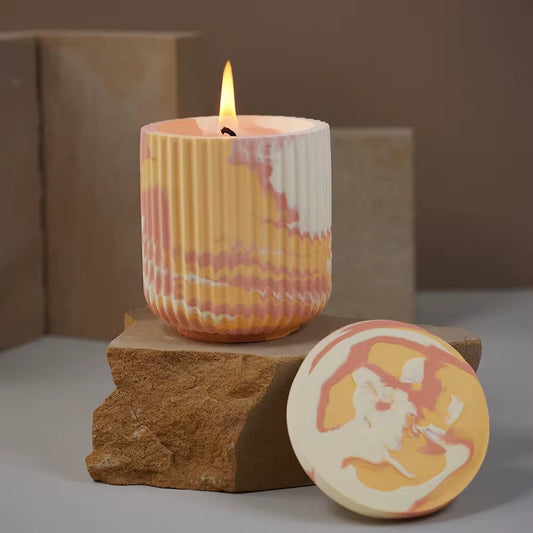 Textured Candle Jar Molds