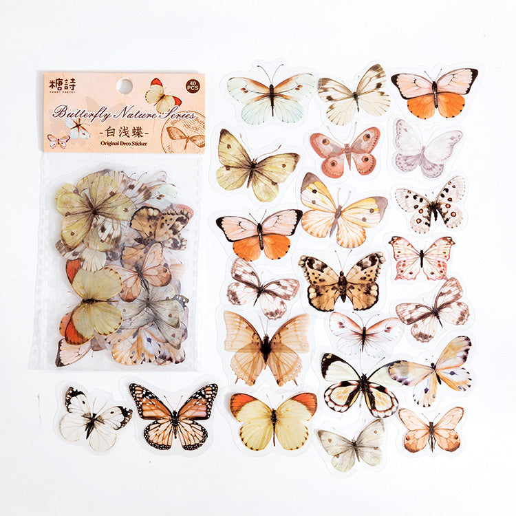 Butterfly Decals — 6 Colors