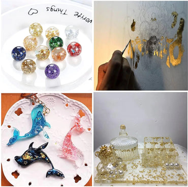 Metallic Foil Flakes — Gold, Silver & Copper