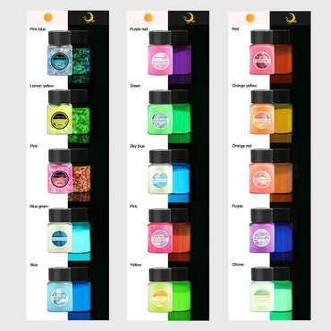 Glow-In-The-Dark Pigment Powder — 9 Colors