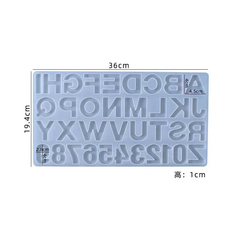 Alphabet & Number Mold