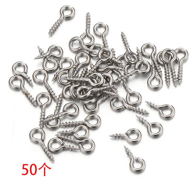 Stainless Steel Eyescrews — 50pcs