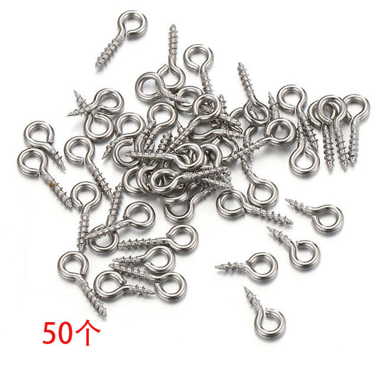 Stainless Steel Eyescrews — 50pcs
