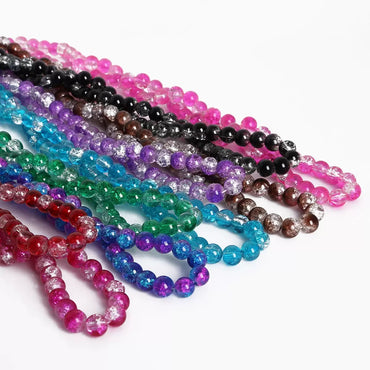10mm Crackle Beads — 40 Pieces