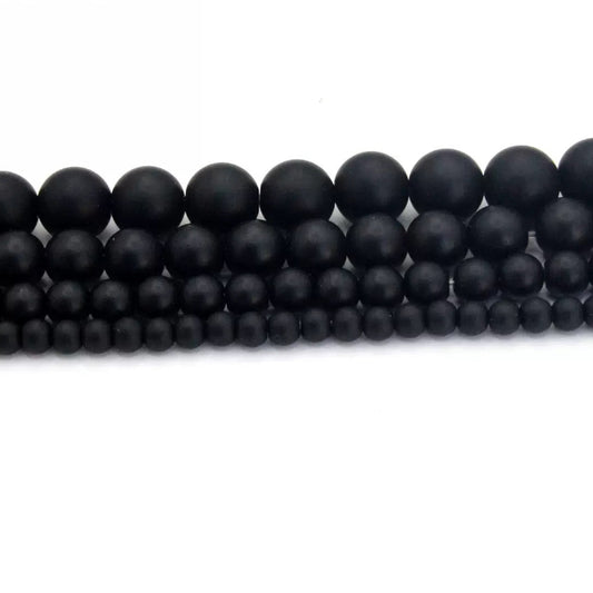 Black Matte Beads