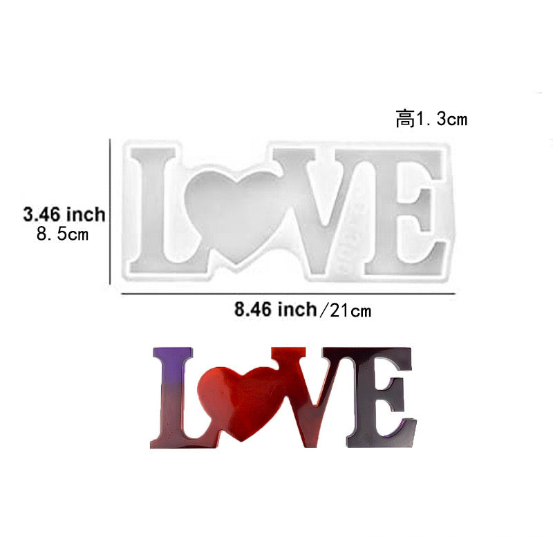 Love Family Home Decor Molds