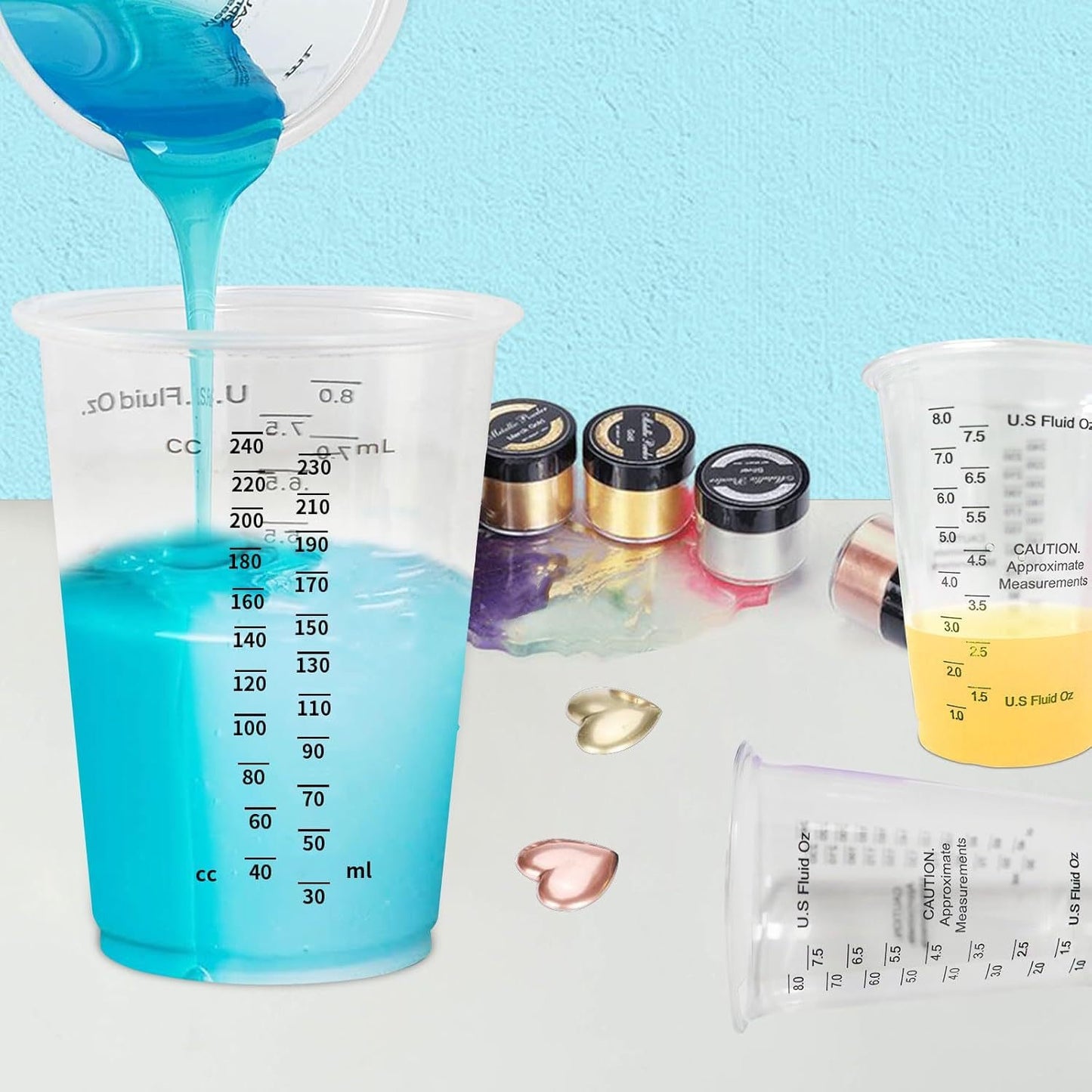 Disposable Measuring Cups — 10 Pcs
