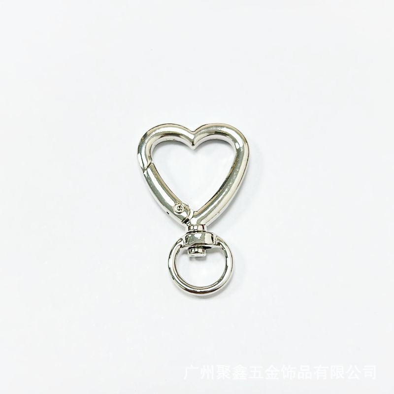 Heart Swivel Clasps — 2 Pieces