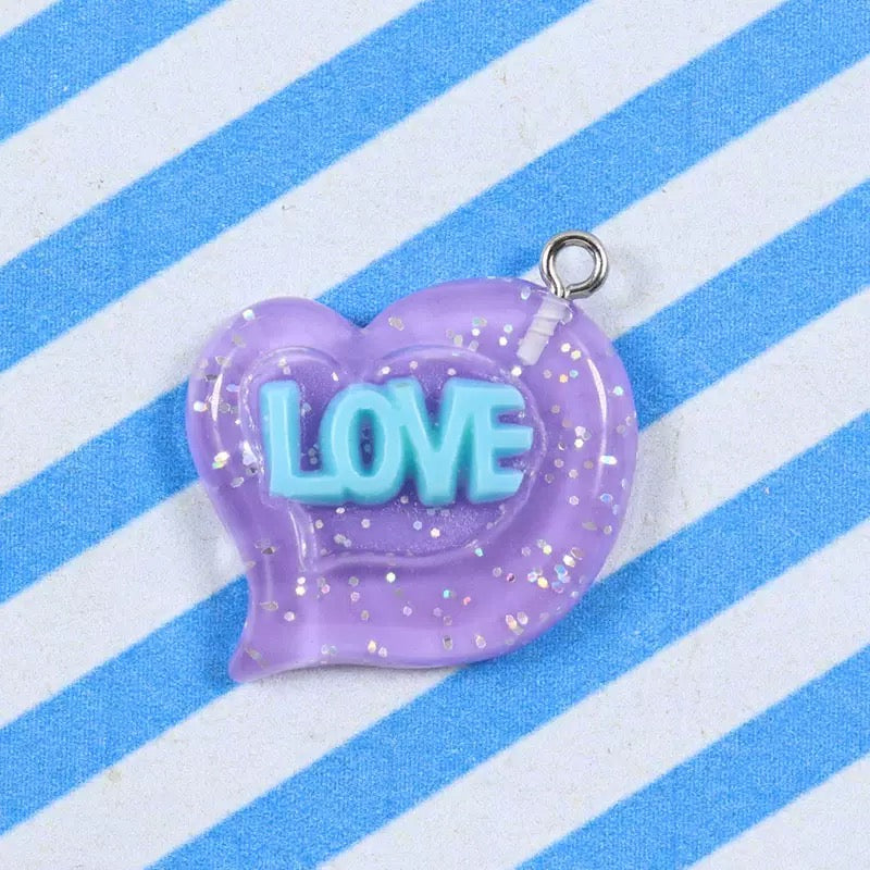 Swirl Heart Charm