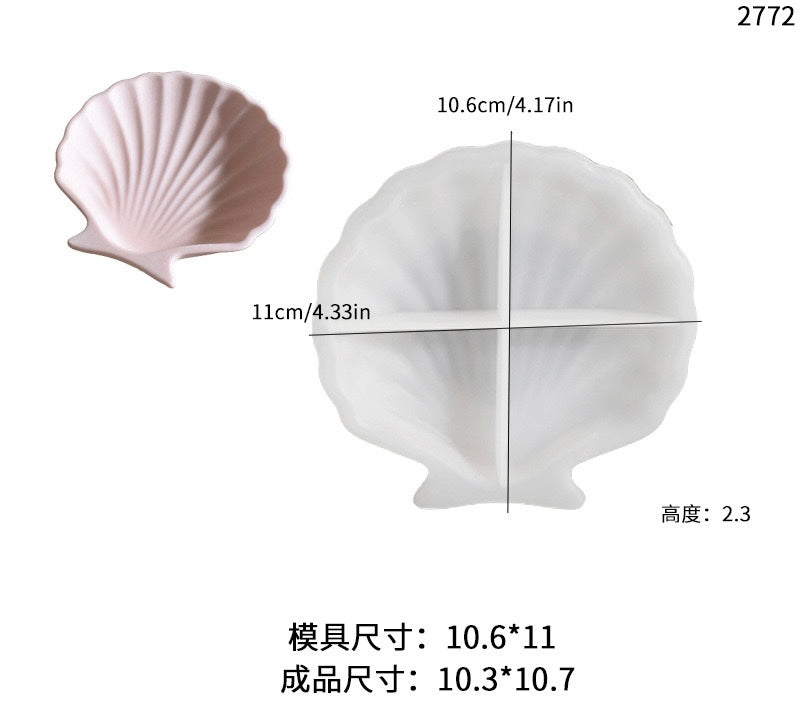 Seashell & Starfish Trinket Tray Mold
