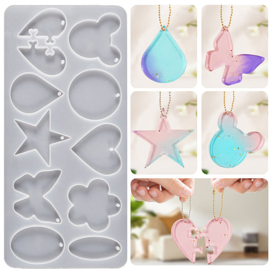Mixed Shapes Keychain Mold