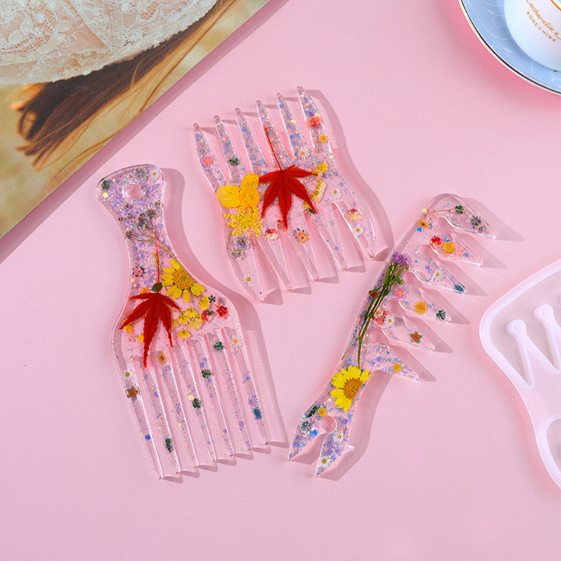 3-in-1 Wide Tooth Comb Mold