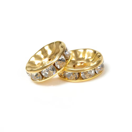 8mm Zircon Spacer Beads — 20 Pieces