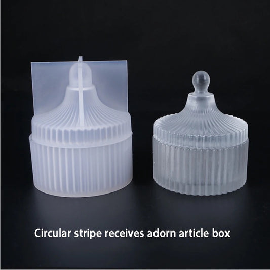 Ribbed Trinket Jar Mold