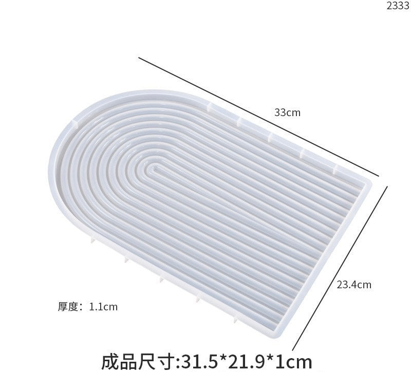 Arc tray molds