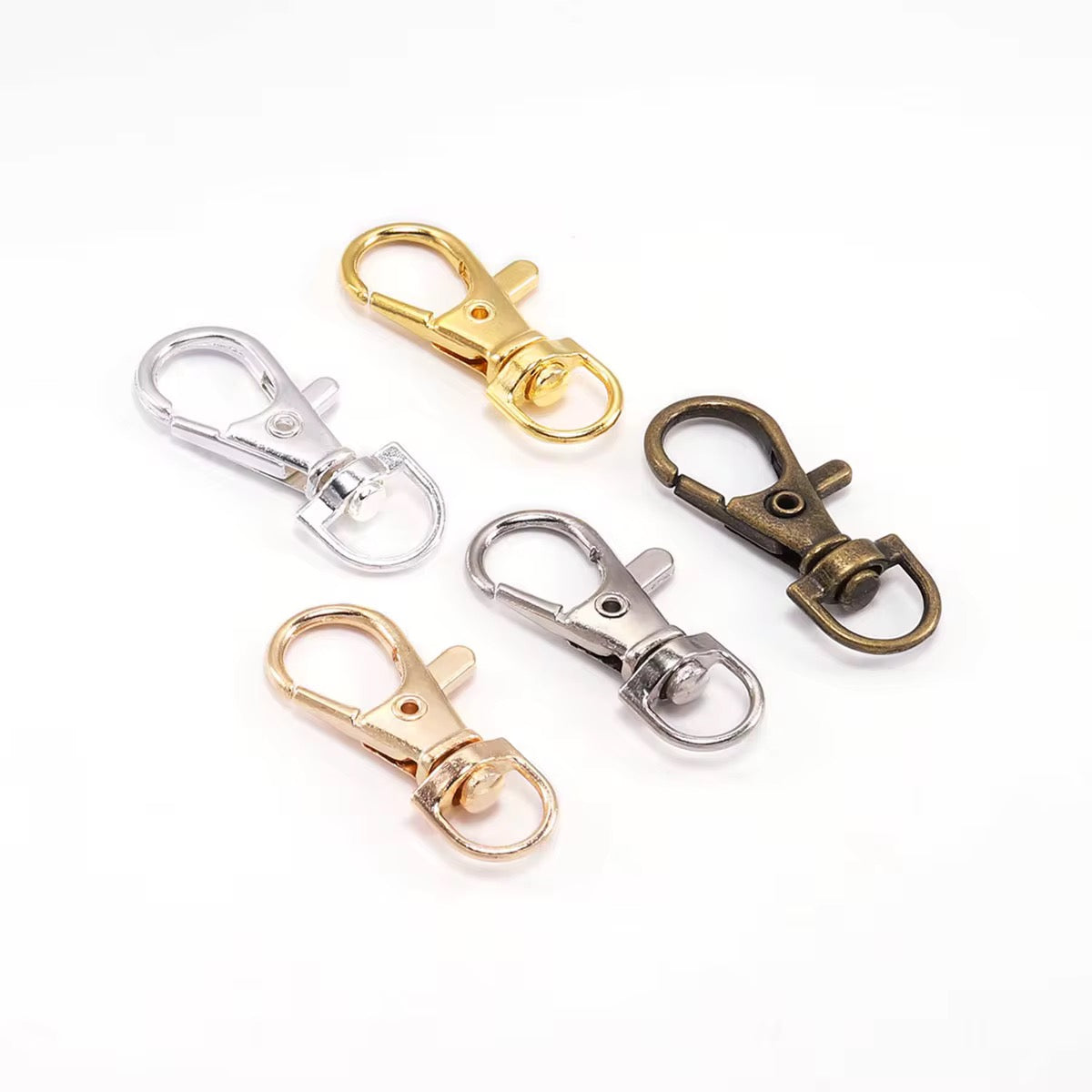 Fish Hook Swivel Clasps — 2 Pieces
