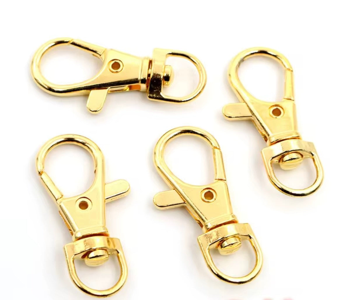 Fish Hook Swivel Clasps — 2 Pieces