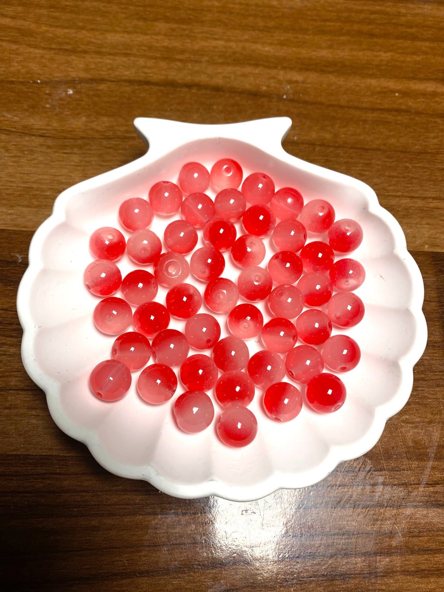 10mm Red Gradient Beads