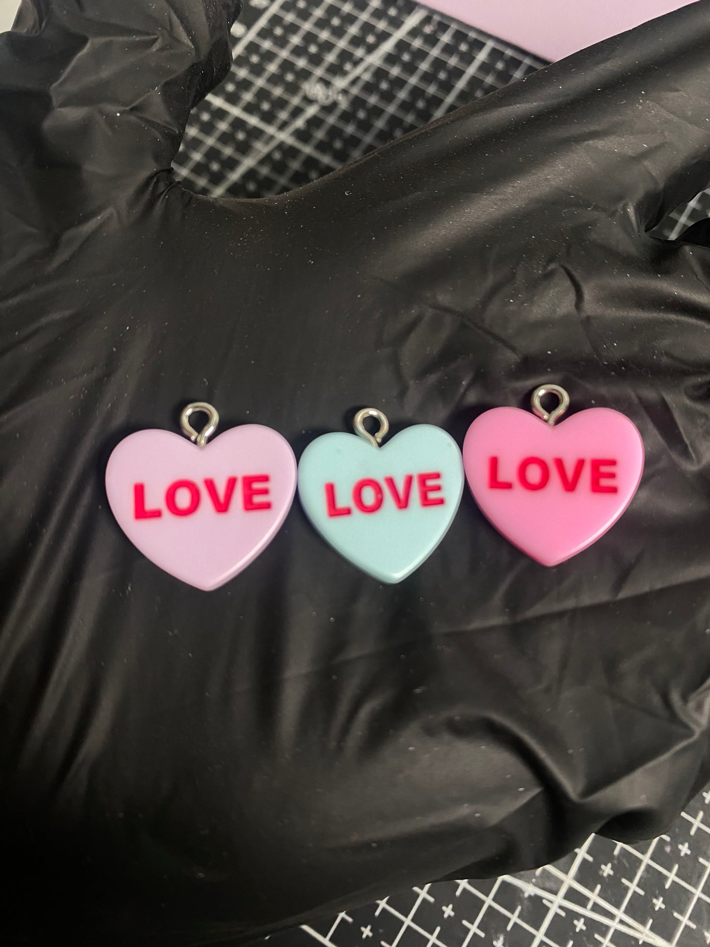 Love heart charms