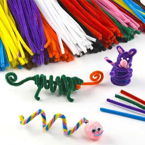 Fuzzy Wire / Pipe Cleaners (Upgraded Style) — 50 Pieces