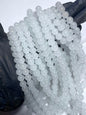 10mm white glass beads