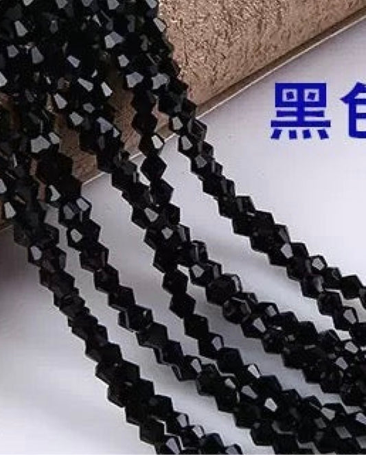 4mm Cone Crystal Glass Beads