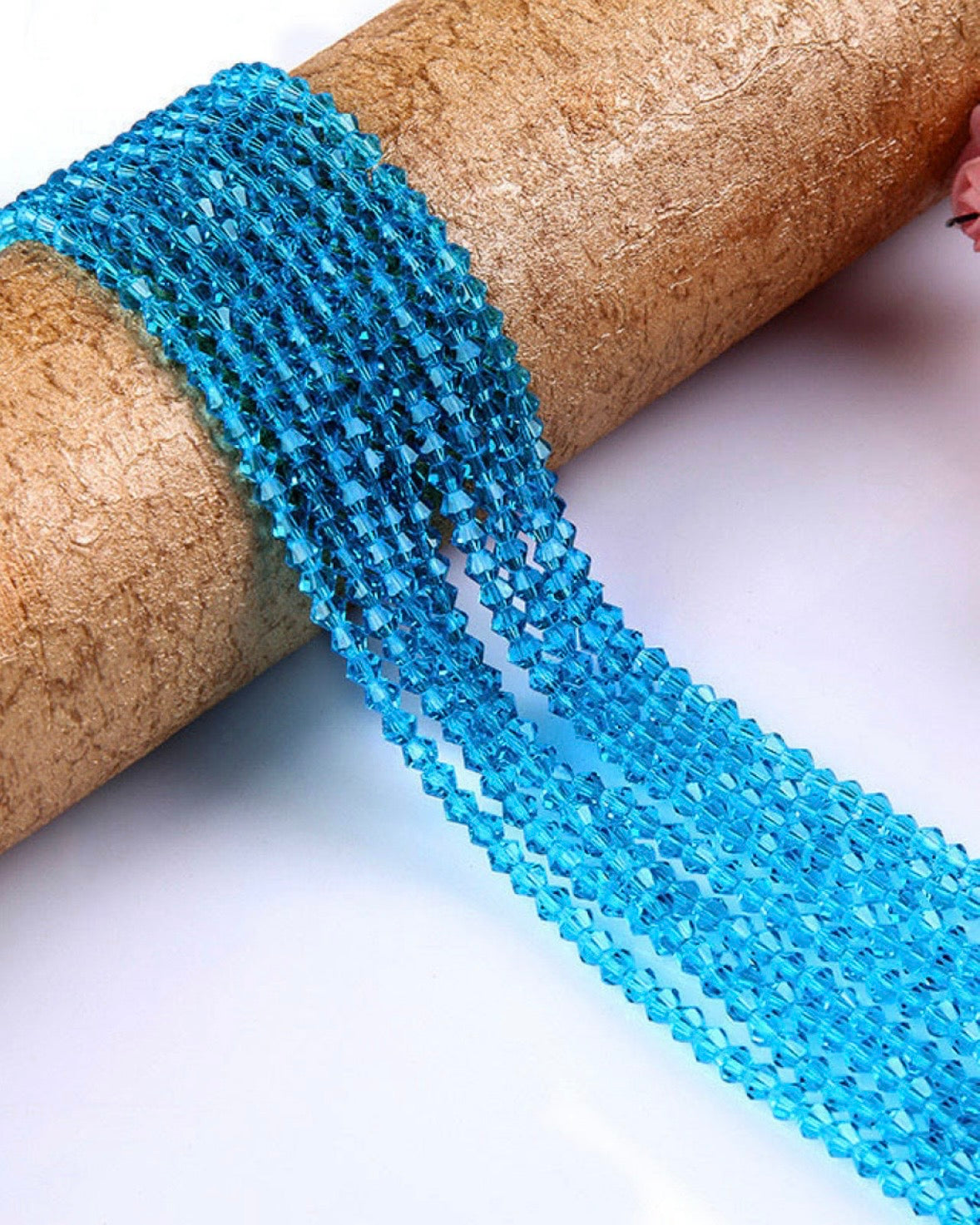 4mm Cone Crystal Glass Beads