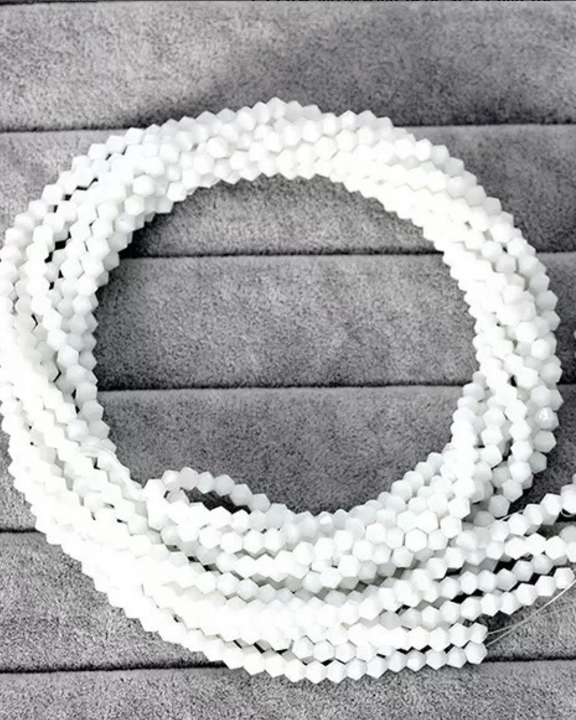 4mm Cone Crystal Glass Beads