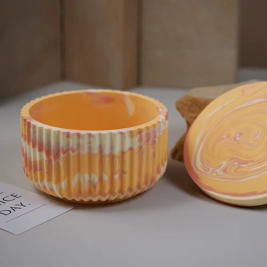 Textured Candle Jar Molds