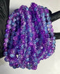 10mm Purple & Blue Crackle Beads