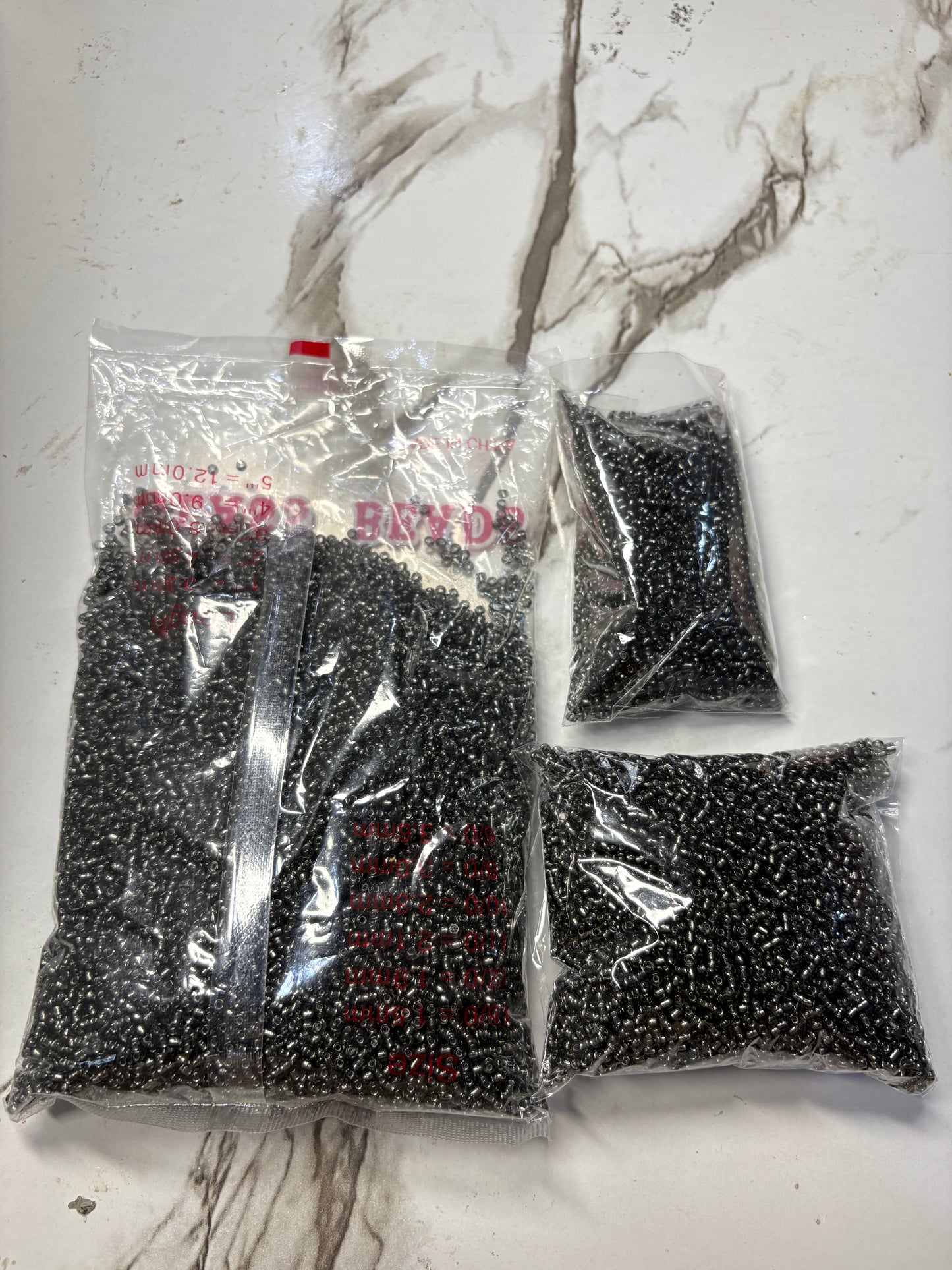 3mm Seed Beads — 12 Colors