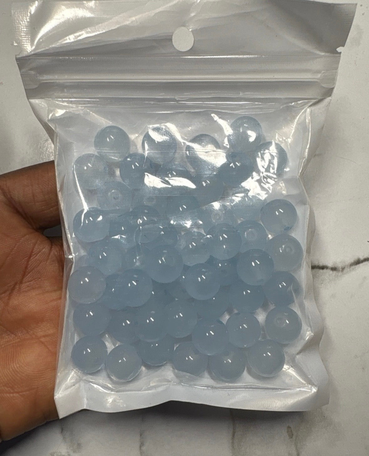 10mm Glass Beads (About 82 Pieces)