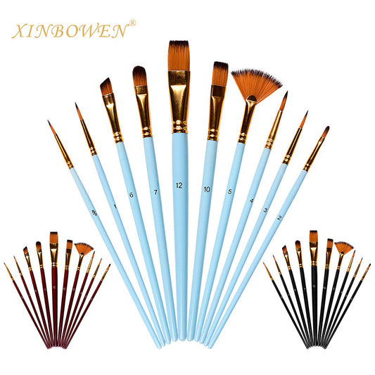 10 Piece Artist Brush Set